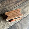 *Each one a unique piece* Small Brownies rubber stamp mounted on pear wood (300000-41) - Image 2