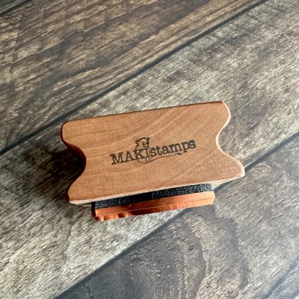 *Each one a unique piece* Small Brownies rubber stamp mounted on pear wood (300000-41) - Image 4
