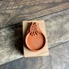 *Each one a unique piece* Small Brownies rubber stamp mounted on pear wood (300000-41) - Image 3