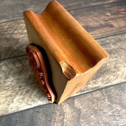 *Jedes Stück ein Unikat* Blumenstrauß Stempel holzmontiert auf Kirschholz (300000-38) – Bild 5
