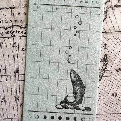 Stempel Fisch Motivstempel Mittelalter Makistamps