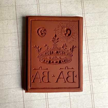 Medieval rubber stamp BA BA - unmounted rubber stamp or cling stamp option (250233) - Image 2