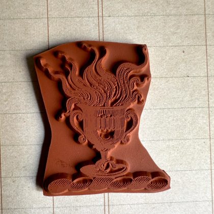 Goblet of fire rubber stamp - unmounted rubber stamp or cling stamp option (250220) - Image 2