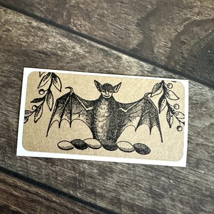 Fledermaus Stempel Wappentier - unmontiert oder auf Haftschaum (250227) – Bild 4