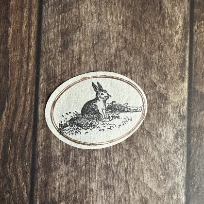 Rubber stamp little bunny nostalgia series - unmounted rubber stamp or cling stamp option (250122) - Image 3