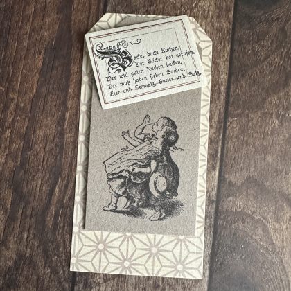 Rubber art stamp two happy girls nostalgia series - unmounted rubber stamp or cling stamp option (250119)
