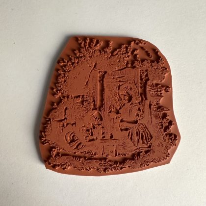 Nostalgie Stempel spielende Kinder - unmontiert oder auf Haftschaum (250101) – Bild 3