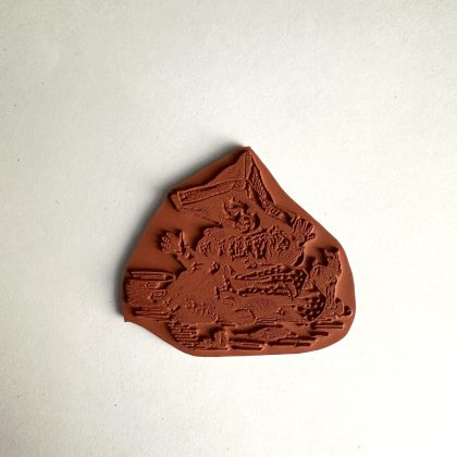 Rubber stamp baby nostalgia series - unmounted rubber stamp or cling stamp option (250120) - Image 2