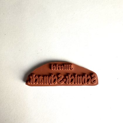 German text rubber stamp nostalgia series - unmounted rubber stamp or cling stamp option (250116) - Image 2