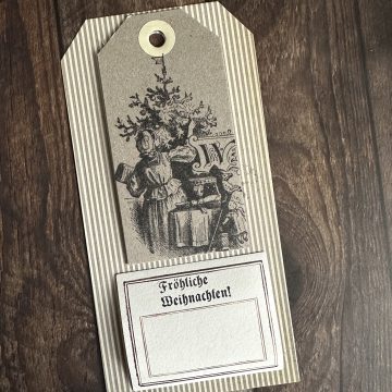Rubber stamp Christmas tree nostalgia series - unmounted rubber stamp or cling stamp option (250115)