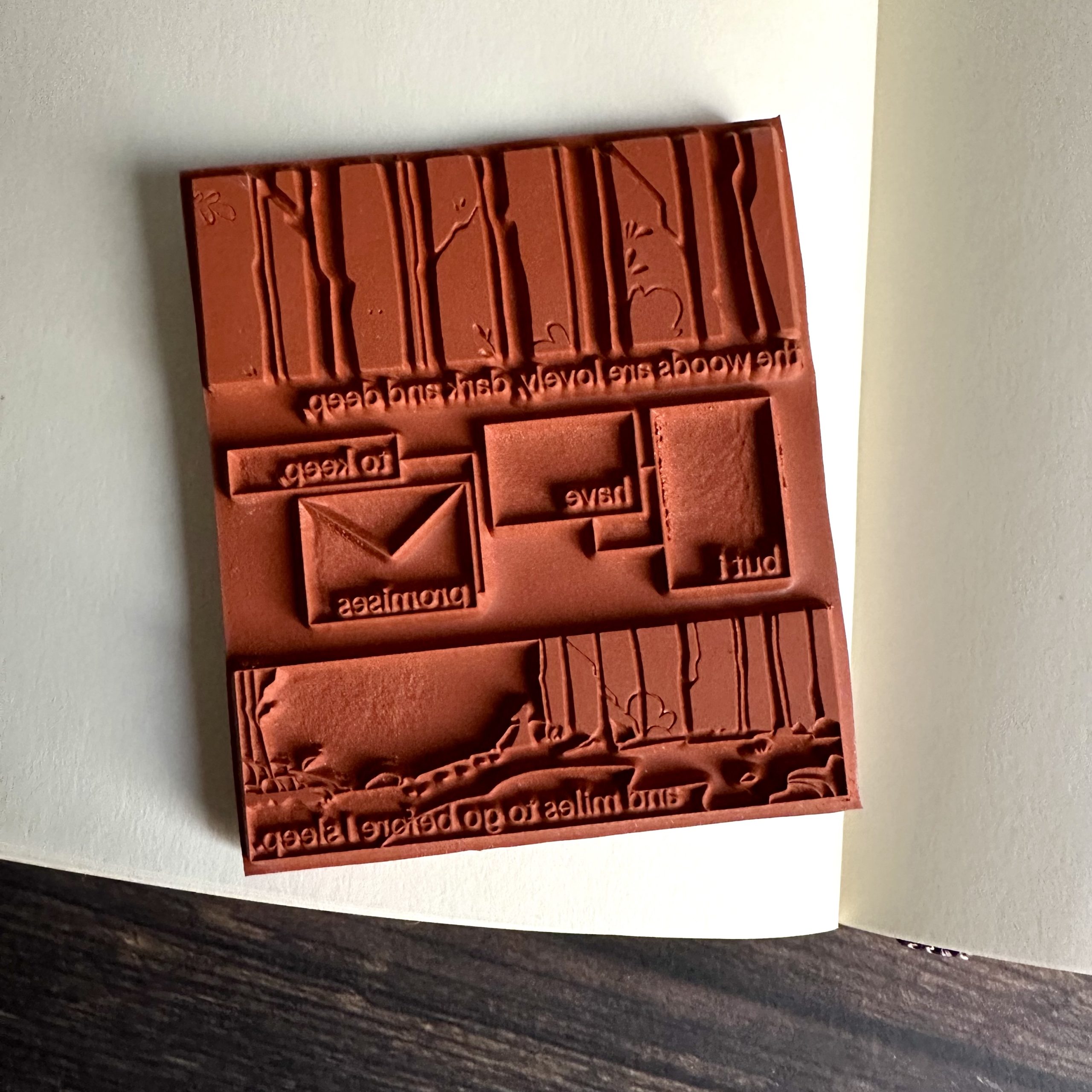 Beautiful poem rubber stamp poetry collection MAKI*Frieda - unmounted rubber stamp or cling stamp option (260101) - Image 2