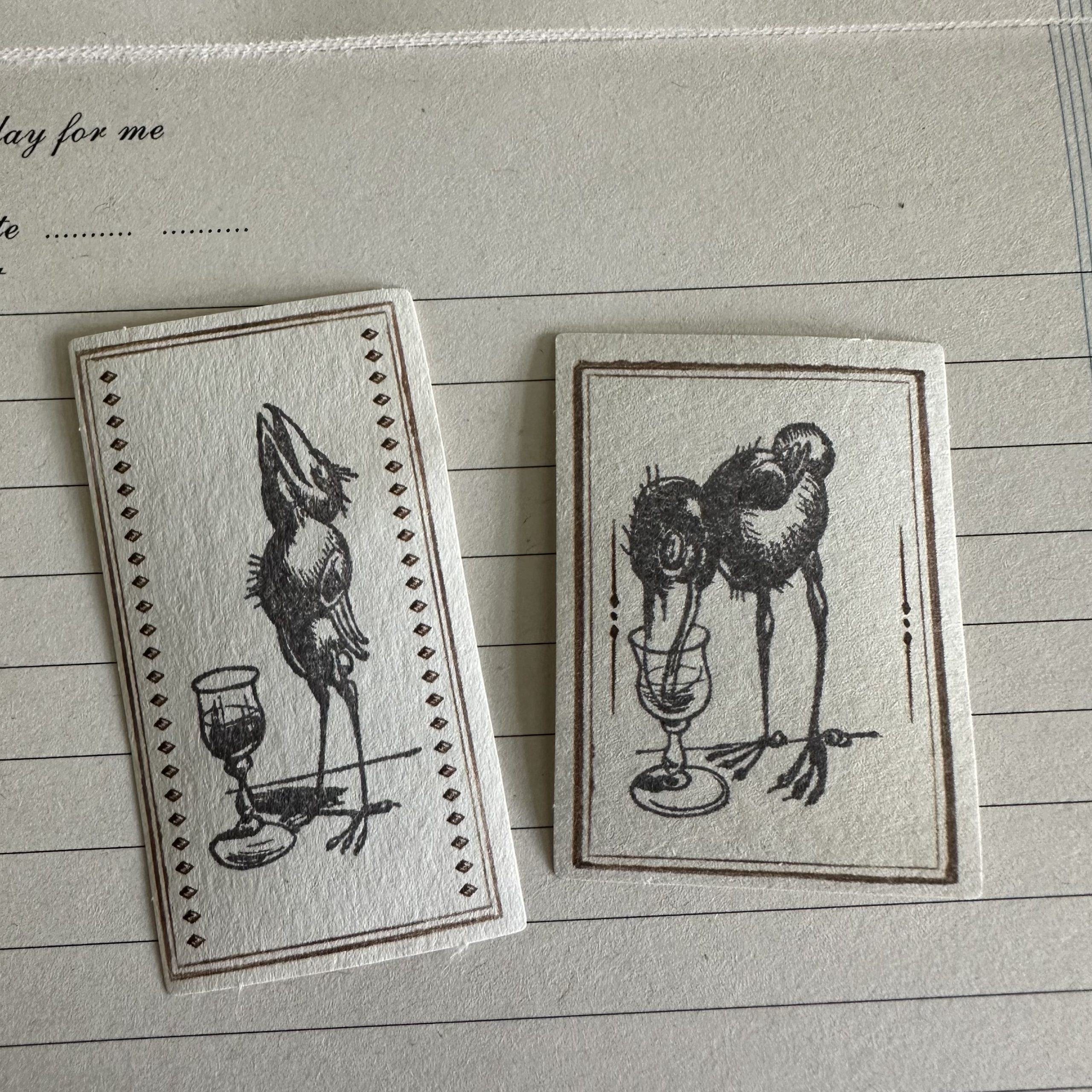 Stempel Set Rabe Huckbein mit Text Wilhelm Busch - unmontiertes Stempelgummi oder auf Haftschaum (260001) – Bild 5