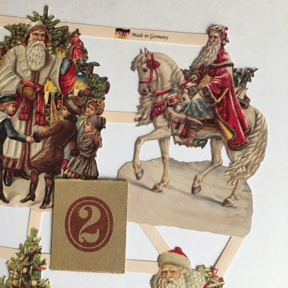 Victorian paper scraps Christmas