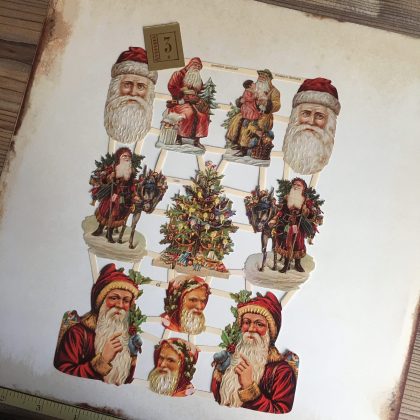 Christmas paper scraps victorian style