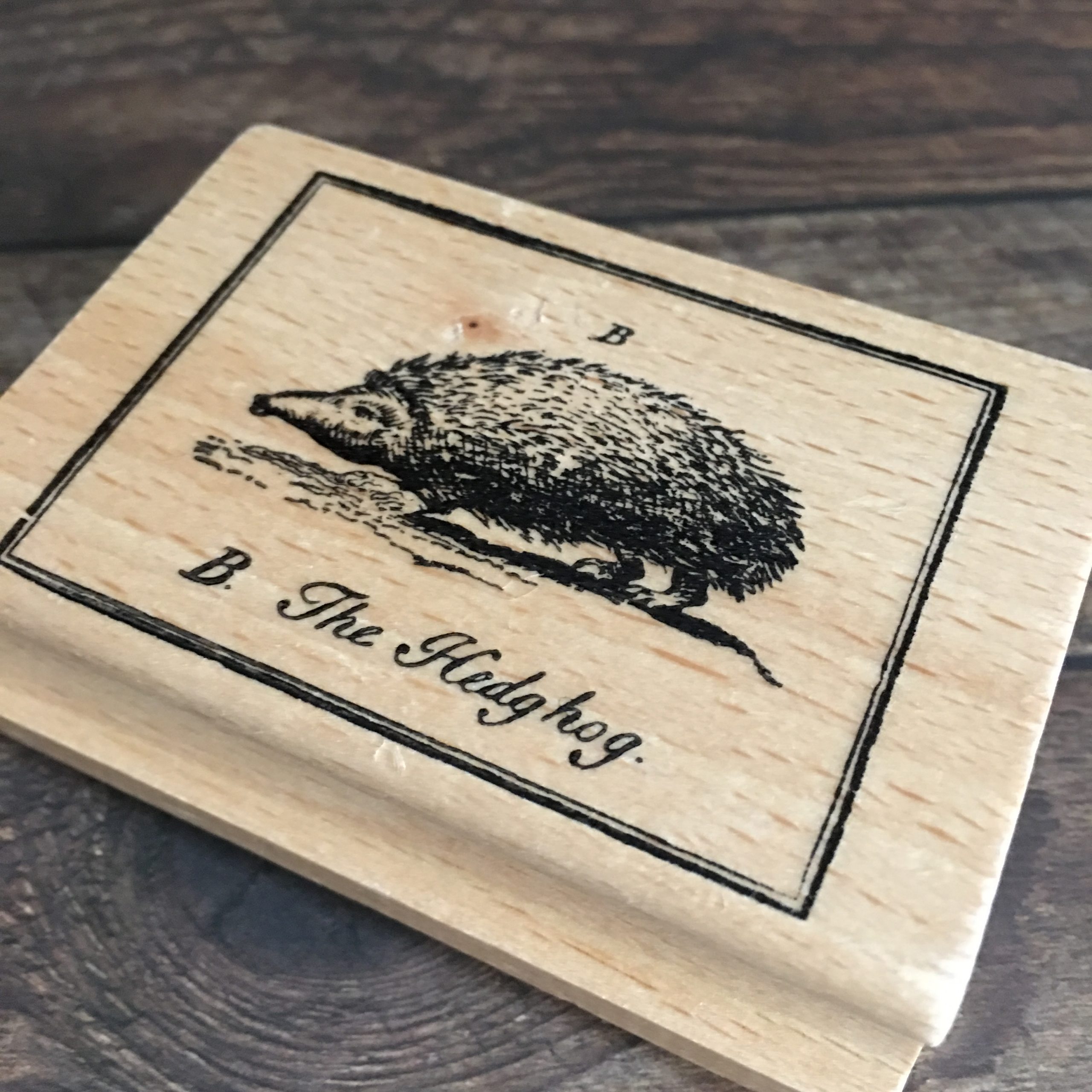 Hedgehog rubber stamp (170406) MAKIstamps