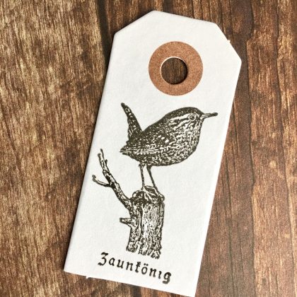 Zaunkönig Motivstempel  / kleiner Vogelstempel - unmontiertes Stempelgummi oder EZ-montiert (= Haftschaum) (180211) – Bild 3