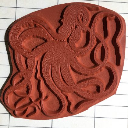 rubber stamp octopus MAKIstamps