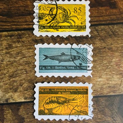 rubber stamp set mail art MAKIstamps