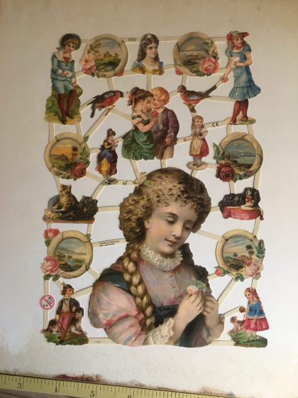 Victorian paper scraps MAKIstamps