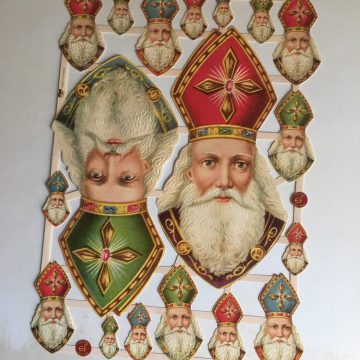Victorian Paper scraps vintage style Christmas MAKIstamps