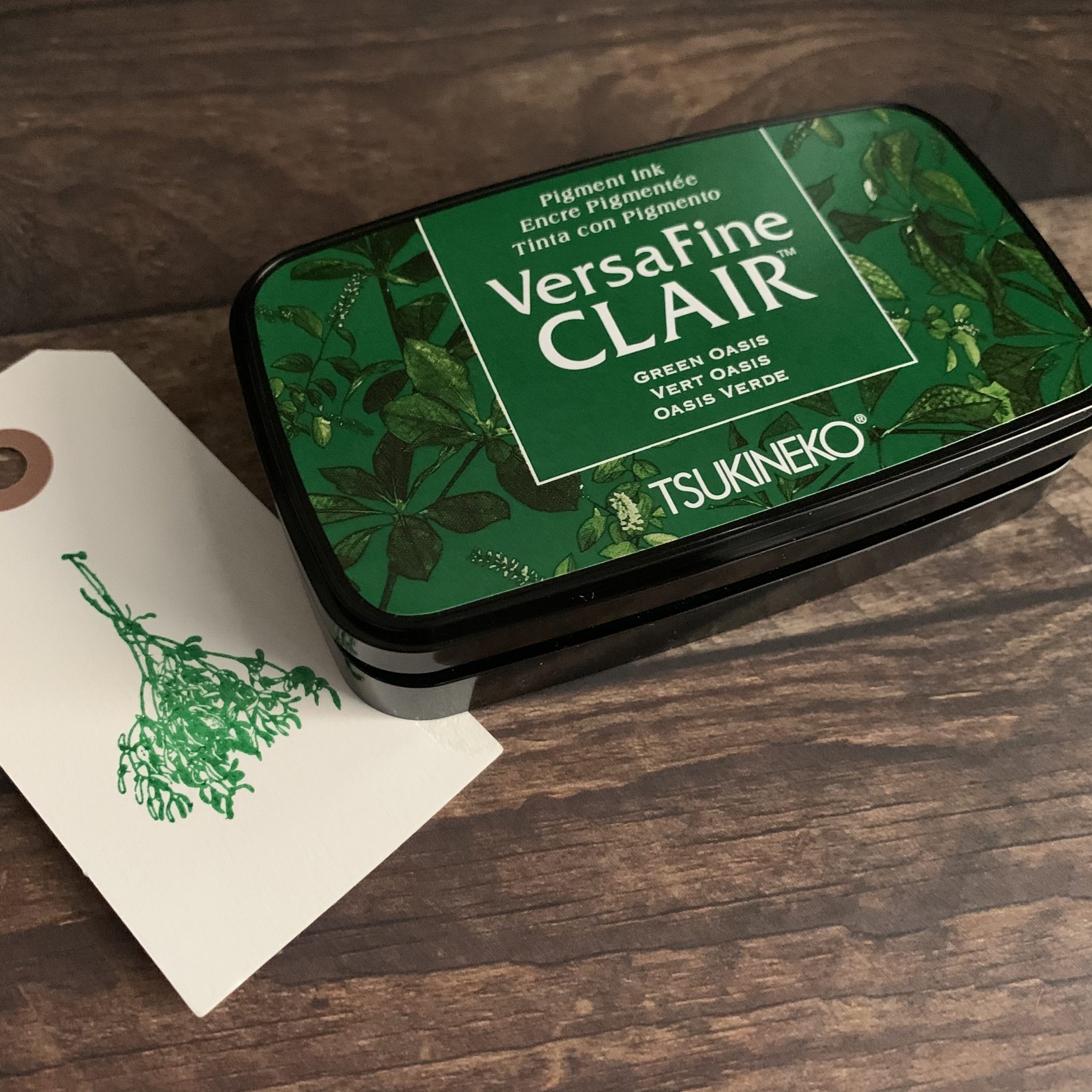 Tsukineko Versa Craft Ink Pad – Spring Green Small Stamp Pad For Fabric & Crafts