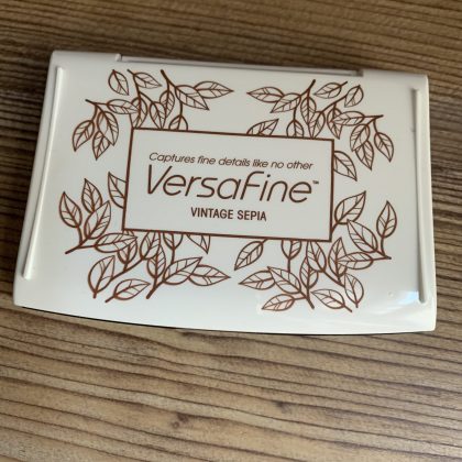 Versafine ink pad Vintage Sepia MAKIstamps rubber stamps