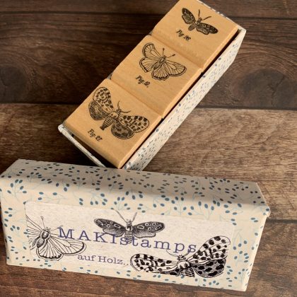 Gift set 3 little stamps in box - wood mounted (300101-1)