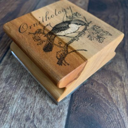 Smaller MAKIblock stamping block (this one has a TWIN) apple wood and acrylic layer size  60x60x30mm to use with EZ mounted rubber stamps = cling stamps (200000-15a) - Image 3