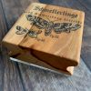 Smaller MAKIblock stamping block (this one has a TWIN) apple wood and acrylic layer size  60x60x30mm to use with EZ mounted rubber stamps = cling stamps (200000-13b) - Image 4