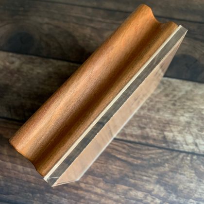 MAKIblock Stempelblock aus Pflaumenholz und Acryl 80 x 100 x 30 mm mit Griffmulde (190000-64) – Bild 4