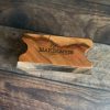 Kleiner MAKIblock Stempelblock (ein "Zwilling"...) aus Hamburger Apfelholz und Acryl 60 x 60 x 30 mm mit Griffmulde (200000-12a) – Bild 4