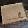 MAKIblock stamping block Black Cherry wood and acrylic layer size  80x100mm to use with EZ mounted rubber stamps = cling stamps (190000-59) - Image 2