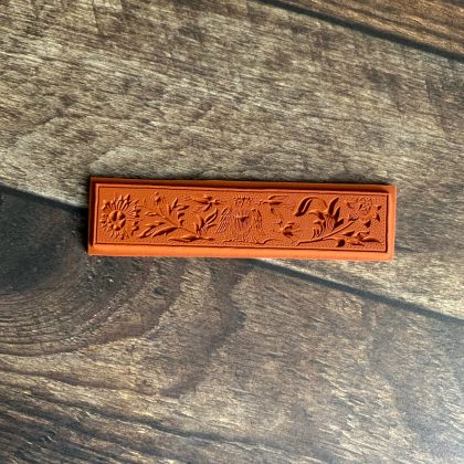 Border rubber stamp owl small (210101) - unmounted or EZ-mounted - Image 2