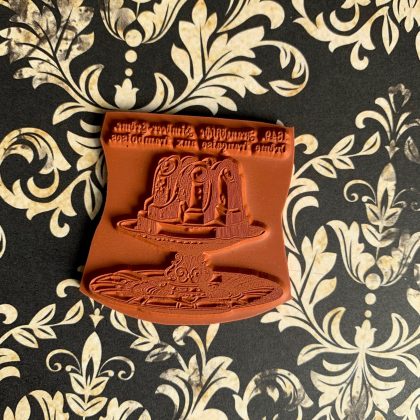 dessert rubber stamp raspberry creme MAKIstamps