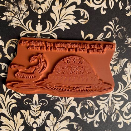 rubber stamp chocolate pudding MAKIstamps