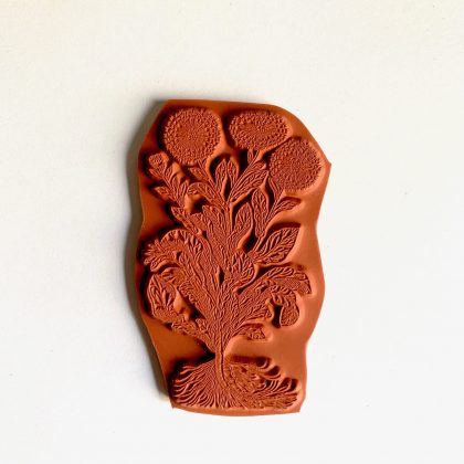 Garten Stempel  Ringelblume  - unmontiertes Stempelgummi oder EZ-montiert (210209) – Bild 2