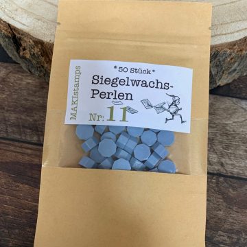 sealing wax beads light blue MAKIstamps
