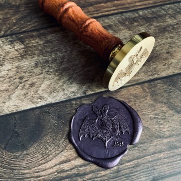 Halloween sealing wax stamp medieval bat MAKIstamps