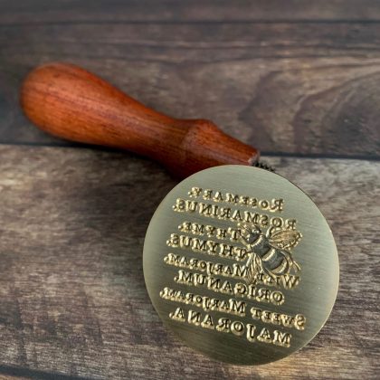 Wax seal stamp bumble bee collage complete with special wooden handle (210033) - Image 2