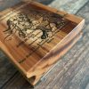 MAKIblock stamping block Plum wood and acrylic layer size  80x100mm to use with EZ mounted rubber stamps = cling stamps (190000-68) - Image 6
