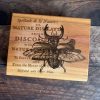 MAKIblock stamping block cherry wood and acrylic layer size  80x100mm to use with EZ mounted rubber stamps = cling stamps (190000-70)