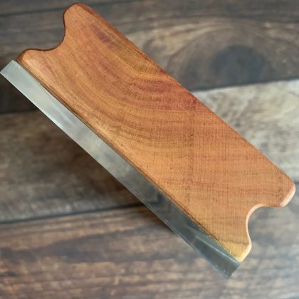 MAKIblock Stempelblock Black Cherry (Kirschholz) und Acryl 80 x 100 x 30 mm mit Griffmulde (190000-76) – Bild 3
