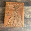 MAKIblock stamping block cherry wood and acrylic layer size  80x100mm to use with EZ mounted rubber stamps = cling stamps (190000-75)