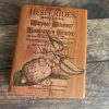 MAKIblock stamping block Plum wood and acrylic layer size  80x100mm to use with EZ mounted rubber stamps = cling stamps (190000-79)