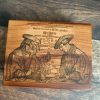 MAKIblock stamping block Plum wood and acrylic layer size  80x100mm to use with EZ mounted rubber stamps = cling stamps (190000-82)