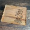 MAKIblock stamping block Plum wood and acrylic layer size  80x100mm to use with EZ mounted rubber stamps = cling stamps (190000-82) - Image 2