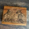 MAKIblock stamping block Plum wood and acrylic layer size  80x100mm to use with EZ mounted rubber stamps = cling stamps (190000-84)