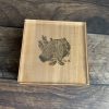 Smaller MAKIblock stamping block apple wood and acrylic layer size  60x60x30mm to use with EZ mounted rubber stamps = cling stamps (200000-20) - Image 2