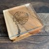 Smaller MAKIblock stamping block fine apple wood and acrylic layer size  60x60x30mm to use with EZ mounted rubber stamps = cling stamps (200000-25) - Image 4