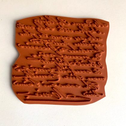 Rubber stamp french handwriting (smaller version)- unmounted rubber or cling stamp option (210411) - Image 2